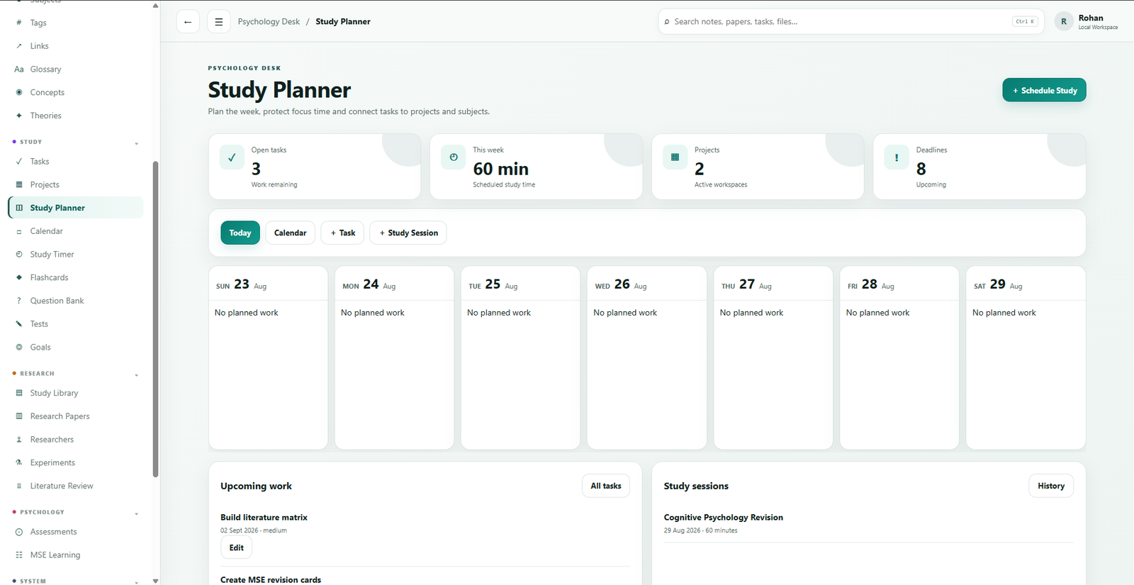 Psychology Desk By PsiQ Labs screenshot